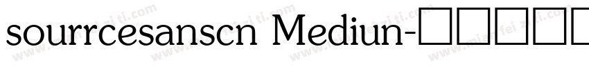 sourrcesanscn Mediun字体转换